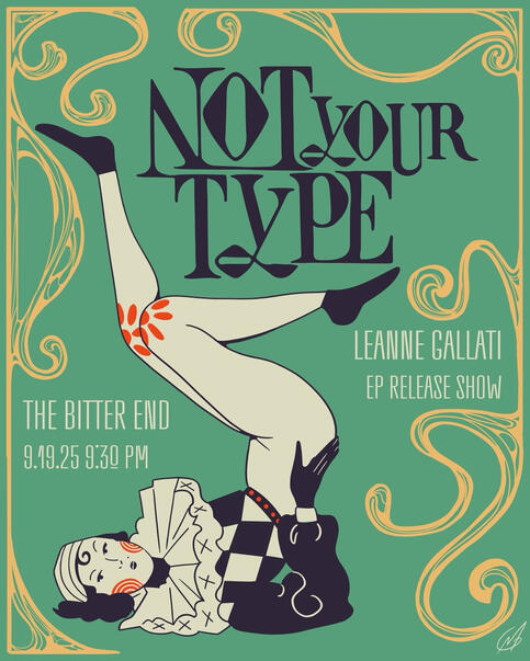 Leanne Gallati EP Release Poster | Commissioned Leanne Gallati EP Release Poster | Commissioned