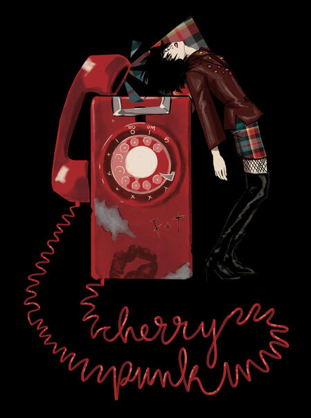 Cherry Punk Perfume Illustration Cherry Punk Perfume Illustration