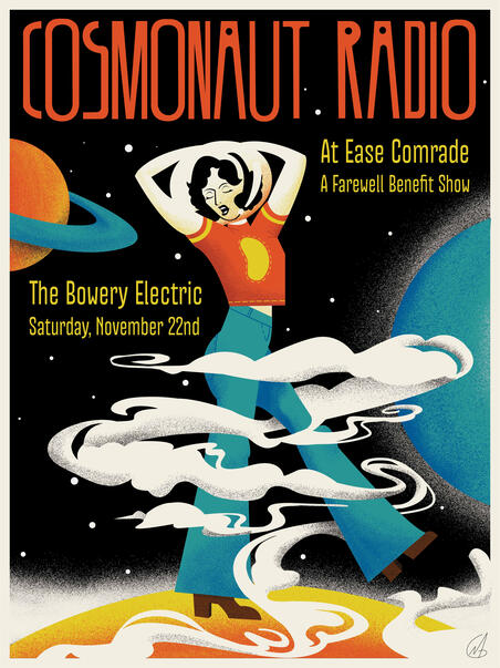Cosmonaut Radio Band Poster | Commissioned